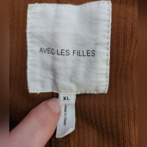 Avec Les Filles Oversized Relaxed Corduroy Shacket XL - Picture 5 of 5